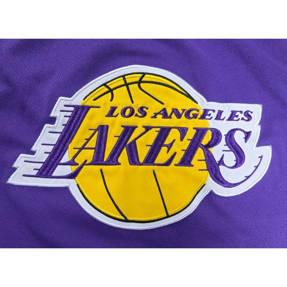 Los Angeles Lakers LeBron James #23 Jersey Youth 14-17 Purple Gold NBA Classic